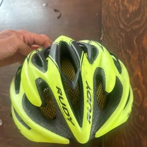 Rudy Project neon bike helmet